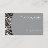 Foto QR Graue Visitenkarte für Minimalistischen Me (Vorderseite)