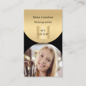 Foto Qr Logo Premium Visitenkarte (Vorderseite)