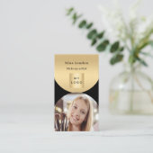 Foto Qr Logo Premium Visitenkarte (Stehend Vorderseite)