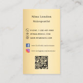 Foto Qr Social Media Logo Visitenkarte (Rückseite)