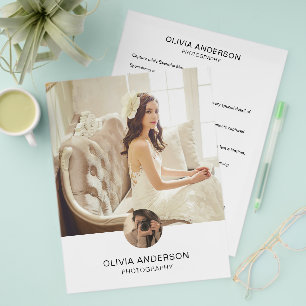 Foto QR Social Media Services Fotograf Flyer