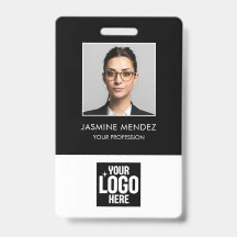 Foto Quadrat-Logo Mitarbeiter QR-Code Barcode-ID