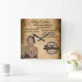 Foto Quadratische Wanduhr (Zuhause)