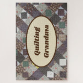 Foto-Quilt für Oma Quiltwork-Muster Puzzle (Vertikal)