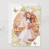 Foto Quinceañera Einladung (Rückseite)