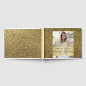 Foto Quinceanera Gold Glitzer Gästebuch (Voll)