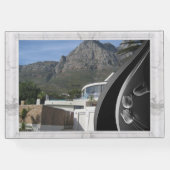 Foto-Rahmen aus weißem Marmor Gästebuch (Rückseite)