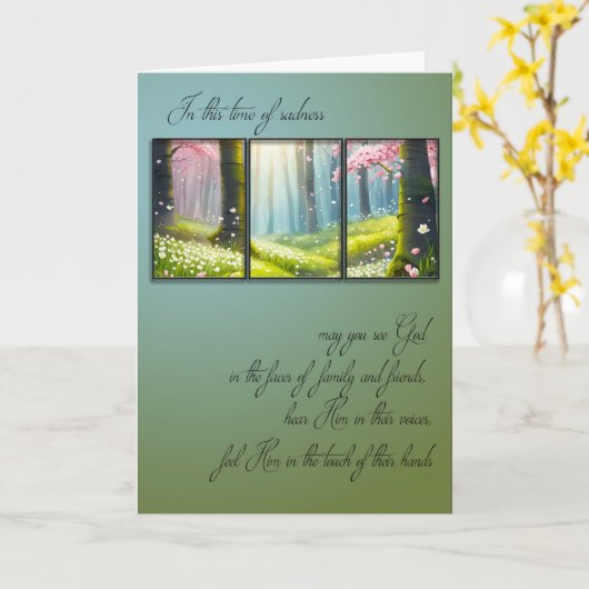 Foto-Rahmen-Beileid für Springtime Karte (Gelbe Blume)