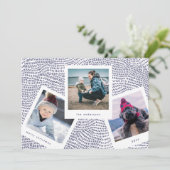 Foto-Rahmen | Blauer Frohe Weihnachten (Stehend Vorderseite)