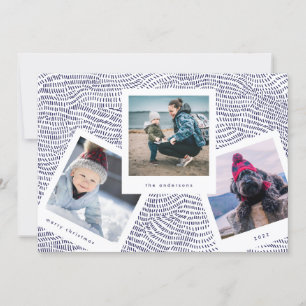 Foto-Rahmen Blauer Frohe Weihnachten