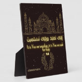 Foto-Rahmen, Display-Plakette mit 8x10 Fotoplatte (Seite)