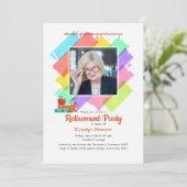 Foto-Rahmen-Einladung für Farben Einladung (Stehend Vorderseite)