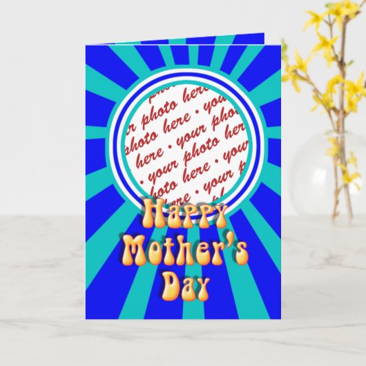 Foto-Rahmen für den Muttertag Karte (Gelbe Blume)