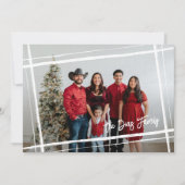 Foto-Rahmen für die Familiensignatur Feiertagskarte (Vorderseite)