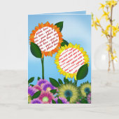 Foto-Rahmen für die Frühjahr-Blume Karte (Gelbe Blume)