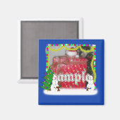 Foto-Rahmen für die Snowman-Familie Magnet (Vorderseite/Rückseite)