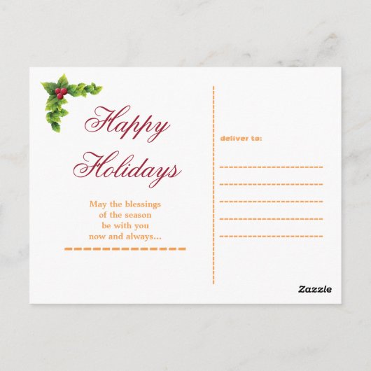 Foto-Rahmen für Fake Postkarte (Rückseite)