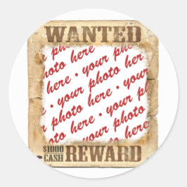 Foto-Rahmen für gewollt Poster Quadratischer Aufkleber