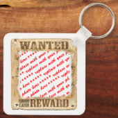 Foto-Rahmen für gewollt Poster Schlüsselanhänger (Rückseite)