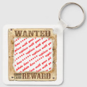 Foto-Rahmen für gewollt Poster Schlüsselanhänger (Rückseite)