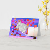 Foto-Rahmen für Heftpost Karte (Gelbe Blume)