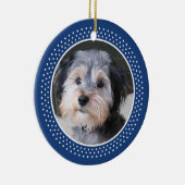 Foto-Rahmen für Hunde - beidseitig Keramikornament (Rechts)