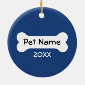 Foto-Rahmen für Hunde - beidseitig Keramikornament (Hinten)