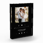 Foto-Rahmen für Musikplayer Personalisiert Fotoblock (Links)