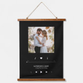 Foto-Rahmen für Musikplayer Personalisiert Wandteppich Mit Holzrahmen (Vorderseite)