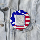 Foto-Rahmen für patriotische US Flagge Button (Beispiel)