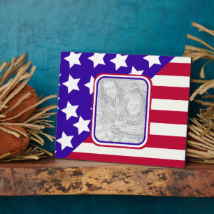 Foto-Rahmen für patriotische US Flagge Fotoplatte