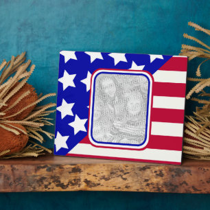 Foto-Rahmen für patriotische US Flagge Fotoplatte