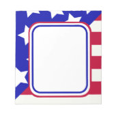 Foto-Rahmen für patriotische US Flagge Notizblock (Vorderseite)