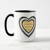 Foto-Rahmen für Schnürsenkel Tasse (Links)