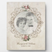 Foto-Rahmen für Vintage französische Rose Fotoplatte (Vorderseite)