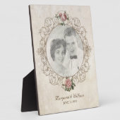 Foto-Rahmen für Vintage französische Rose Fotoplatte (Seite)