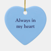 Foto-Rahmen in Form eines Herzens Keramikornament (Hinten)