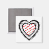 Foto-Rahmen in Form von Schnürsenkel Magnet (Vorderseite/Rückseite)