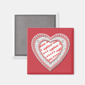 Foto-Rahmen in Form von Schnürsenkel Magnet (Vorderseite/Rückseite)