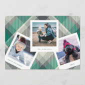 Foto-Rahmen | Kariert Frohe Weihnachten (Vorderseite)