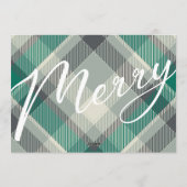 Foto-Rahmen | Kariert Frohe Weihnachten (Rückseite)