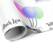 Foto-Rahmen mit Balloons Geschenkpapier (Rolleneckpunkt)