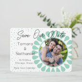 Foto-Rahmen mit benutzerdefinierter Farbeinstellun Einladung (Stehend Vorderseite)