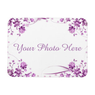 Foto-Rahmen mit Blume Magnet