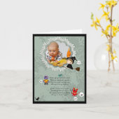 Foto Rahmen mit Hexe, Monster, Geist, Katze Karte (Gelbe Blume)