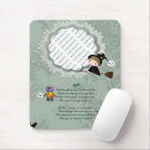 Foto Rahmen mit Hexe, Monster, Geist, Katze Mousepad (Mit Mouse)