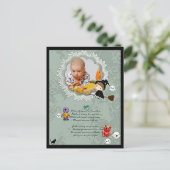 Foto Rahmen mit Hexe, Monster, Geist, Katze Postkarte (Stehend Vorderseite)