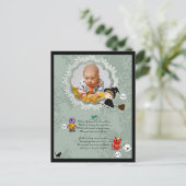 Foto Rahmen mit Hexe, Monster, Geist, Katze Postkarte (Stehend Vorderseite)