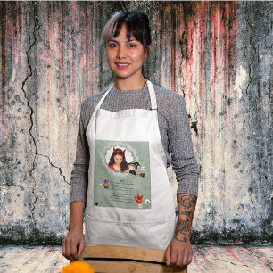 Foto Rahmen mit Hexe, Monster, Geist, Katze Schürze