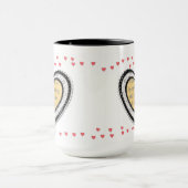 Foto-Rahmen mit wenig Herz Tasse (Zentrum)